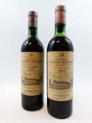 2 bouteilles CHÂTEAU LA MISSION HAUT BRION 1966 CC Pessac Léognan (1 légèrement bas