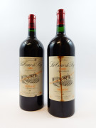 2 magnums CHÂTEAU LA TOUR DE BY 2000 Médoc (étiquettes très abimées