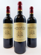 12 bouteilles CHÂTEAU MALARTIC LAGRAVIERE 2005 CC Pessac Léognan Caisse bois d'origine