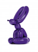 Jeff KOONS (Né en 1955) Balloon Rabbit (Violet) - 2019 Porcelaine métallisée