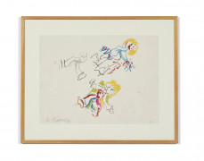 Willem de KOONING (1904 - 1997) For Lisa - 1984 Sérigraphie en couleurs