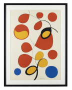 Alexander CALDER (1898 - 1976) Ballons et cerf-volants - circa 1970 Lithographie en couleurs