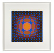 Victor VASARELY (1906 - 1997) Tri-vega - 1975 Sérigraphie en couleurs