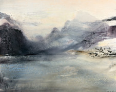 ZAO WOU- KI 1920 - 2013 9.4.86 - 1986 Huile sur toile