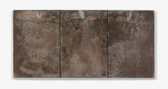 Antoni TÀPIES (1923 - 2012) TRIPTYQUE - 1963 Technique mixte sur carton contrecollé sur toile montée sur panneau