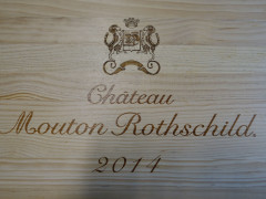 6 bouteilles CHÂTEAU MOUTON ROTHSCHILD 2014 1er GC Pauillac Caisse bois d'origine