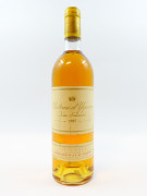 1 bouteille CHÂTEAU D'YQUEM 1987 1er cru Supérieur Sauternes (base goulot