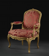 FAUTEUIL À LA REINE À CHASSÎS D'ÉPOQUE LOUIS XV Estampille de Jean Gourdin, dit Père Gourdin