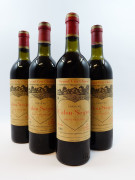 4 bouteilles CHÂTEAU CALON SEGUR 1981 3è GC Saint Estèphe (3 légèrement bas