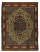 TAPIS KIRMAN, CENTRE DE L'IRAN Milieu du XXe siècle