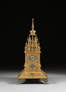 HORLOGE DE TABLE (TÜRMCHENUHR OU TABERNACLE CLOCK) À SONNERIE DES HEURES ET DES QUARTS Allemagne, probablement Augsbourg, première m...