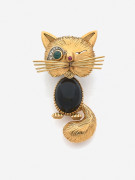 VAN CLEEF & ARPELS  Clip de corsage "Chat malicieux"