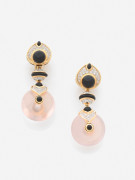 ¤ 0 MARINA B.  Paire de pendants d'oreilles "Pneu"