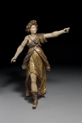 Italie du Nord, fin du XVIIe siècle Allégorie féminine Sculpture en ronde bosse de bois polychromé et doré