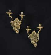 PAIRE D'APPLIQUES ITALIENNES D'ÉPOQUE ROCOCO