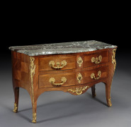 COMMODE D'ÉPOQUE LOUIS XV Attribuée à Jacques Philippe Carel