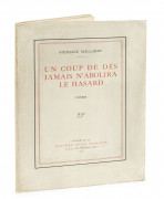 MALLARMÉ (Stéphane)  Un coup de dés jamais n'abolira le hasard. Poème.