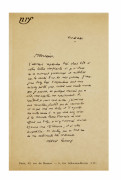 CAMUS (Albert)  Lettre autographe signée.
