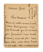 MALLARMÉ (Stéphane)  Lettre autographe signée.