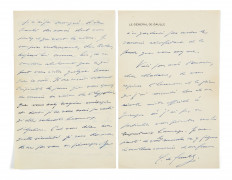 DE GAULLE (Charles)  Lettre autographe signée.