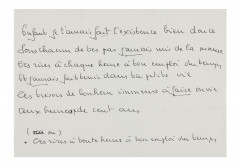 BRASSENS (George)  Manuscrit autographe.