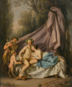 Attribué à François GUÉRIN Paris, 1717 - 1807 Bacchus et Ariane Huile sur zinc