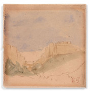 Eugène DELACROIX Charenton-Saint-Maurice,1798 - Paris, 1863 Vue de Tanger, prise de la côte Aquarelle sur trait de crayon