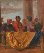 Charles LE BRUN et atelier Paris, 1619 - 1690 Les différentes nations de l'Asie et Les différentes nations de l'Afrique Paire d'huil