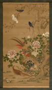 DEUX PEINTURES EN ROULEAUX À L'ENCRE ET COULEUR SUR SOIE, Japon, époque Edo, XIXe siècle