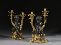 PAIRE DE CANDÉLABRES D'ÉPOQUE NAPOLÉON III