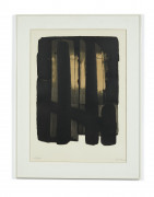 Pierre SOULAGES (Né en 1919) Lithographie 38 - 1975 Lithographie en couleurs