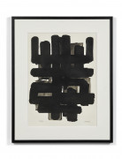 Pierre SOULAGES (Né en 1919) Lithographie 3 - 1957 Lithographie en couleurs