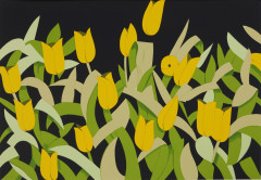 Alex KATZ (Né en 1927) Yellow Tulips - 2014 Sérigraphie en 15 couleurs