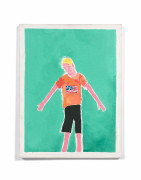 ¤ Mark GONZALES (Américain - Né en 1968) Untitled (Boy) - 1998 Acrylique sur toile