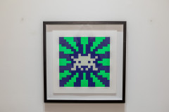 INVADER (Français - Né en 1969) Sunset (Blue and Green GID) - 2018 Sérigraphie en couleurs