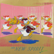 Andy WARHOL (1928 - 1987) The New Spirit (Donald Duck) - 1985 Une des 10 planches de la série « Ads »