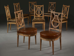 PAIRE DE CHAISES D'ÉPOQUE LOUIS XVI Estampille de Sulpice Brizard