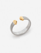 BULGARI Bracelet "Parentesi" en or et acier A gold and steel "Parentesi" bangle