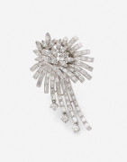 Clip de corsage Or et diamants A diamond and gold clip