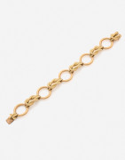 HERMES Bracelet "Audierne" en or jaune, vers 1980 A yellow gold "Audierne" bracelet, circa 1980