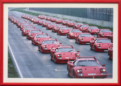 Ferrari F40, 20ème anniversaire, circuit de Silverstone, 1992