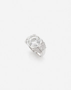 Bague en platine, diamant 5.10 ct (LFG: G, SI2, fluo faible), Epoque Art Deco A 5.10 ct diamond (LFG: G, SI2, faint fluo) and platinum