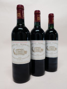 12 bouteilles CHÂTEAU MARGAUX 1984 1er GC Margaux (9 base goulot