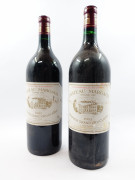 2 magnums CHÂTEAU MARGAUX 1993 1er GC Margaux (étiquettes tachées, déchirées