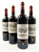 9 bouteilles 5 bts : CHÂTEAU FOMBRAUGE 2013 GCC Saint Emilion (étiquettes tachées léger déchirées)
