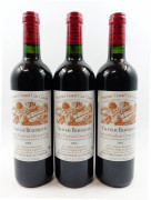3 bouteilles CHÂTEAU BEAUSEJOUR DUFFAU LAGARROSSE 2005 1er GCC (B) Saint Emilion