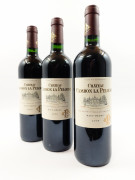 6 bouteilles CHÂTEAU CAMBON LA PELOUSE 2009 Haut Médoc Caisse bois d'origine léger cassée