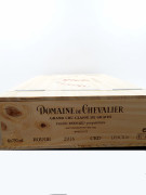 6 bouteilles DOMAINE DE CHEVALIER 2016 CC Pessac Léognan Caisse bois d'origine (suremballée carton)