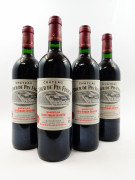 4 bouteilles CHÂTEAU LA TOUR DU PIN FIGEAC 1995 GC Saint Emilion (étiquettes fanées)