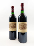 2 bouteilles CHÂTEAU LAFITE ROTHSCHILD 1987 1er GC Pauillac (base goulot